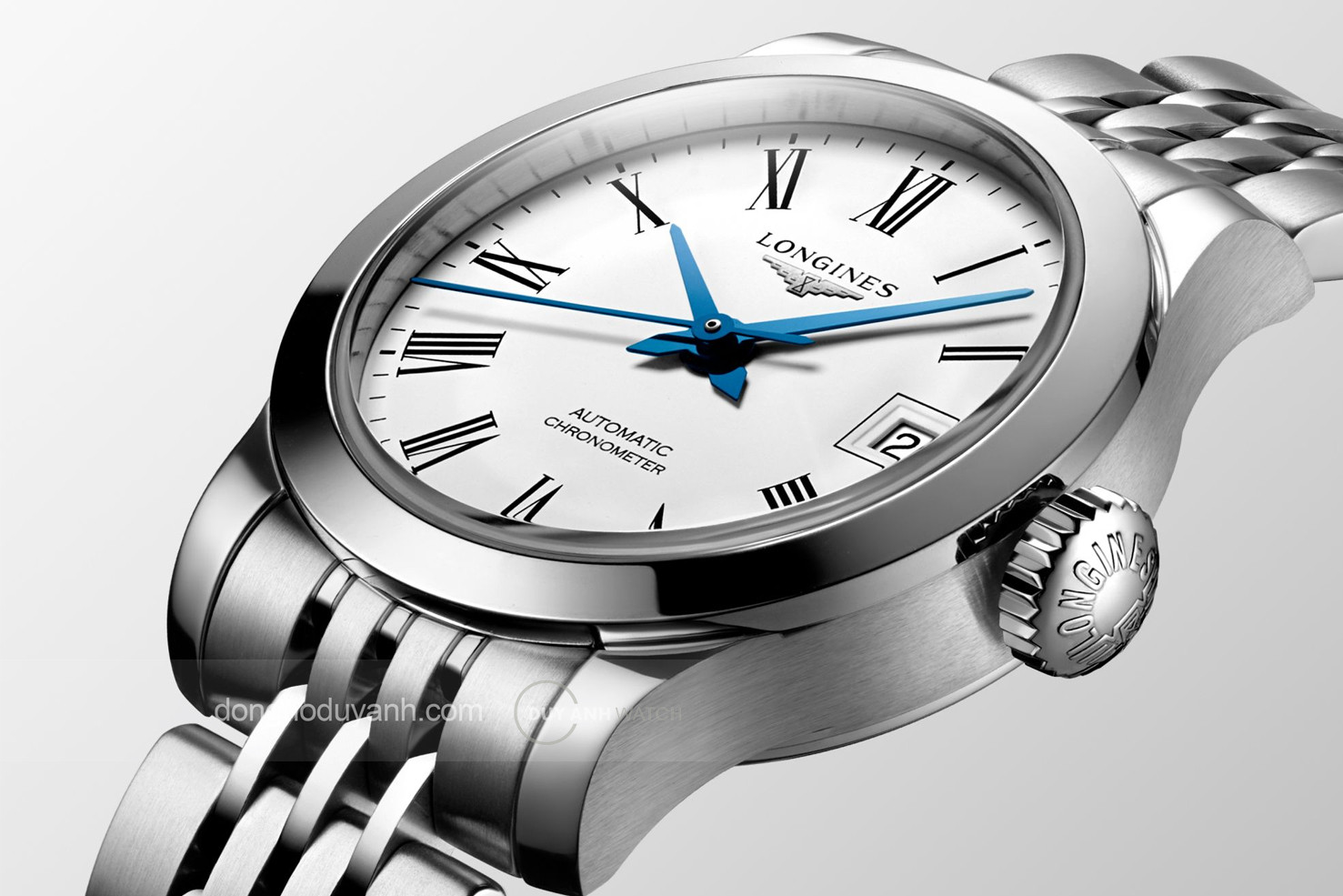 Đồng hồ Longines Record Chronometer, đảm bảo độ chính xác cao khi mua đồng hồ lên dây cót