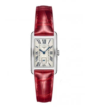 Longines DolceVita L5.512.4.71.5, một trong những mẫu đồng hồ nữ đẹp sang chảnh với thiết kế hình chữ nhật độc đáo