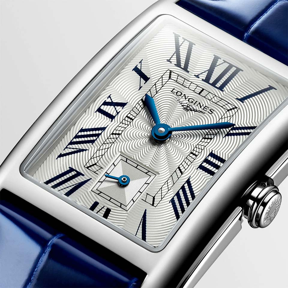 Đồng hồ Longines nữ mặt vuông dây da phong cách thanh lịch