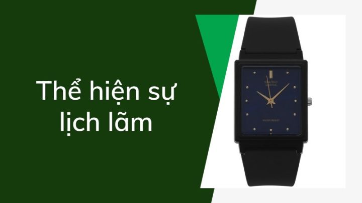 Đồng hồ mặt nhỏ Casio MQ-24-9ELDF với mặt kính cứng cáp, trong suốt