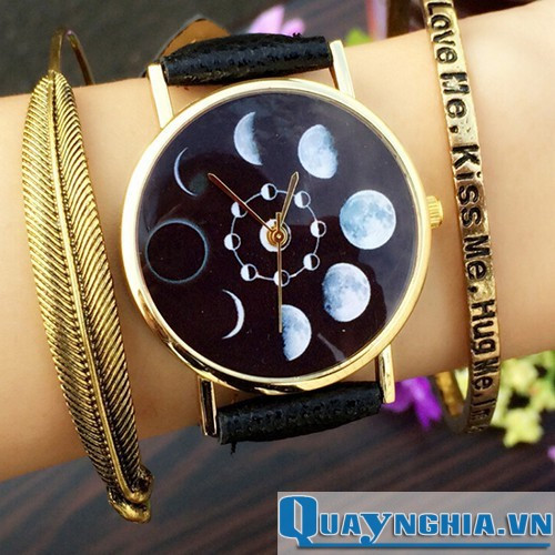Đồng hồ mặt trăng thời trang cá tính, phù hợp phong cách trẻ trung và giá rẻ.