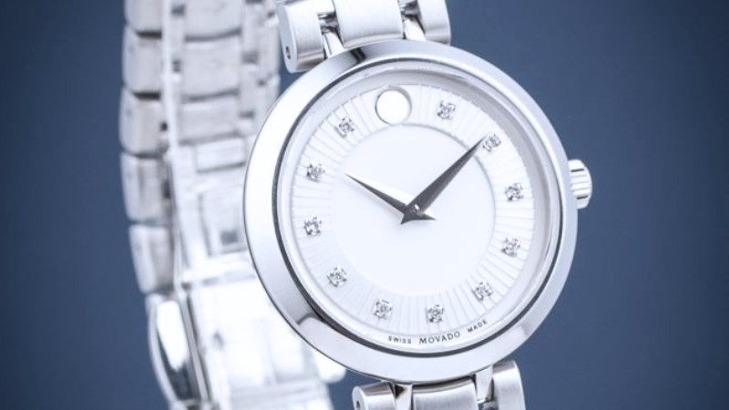 Đồng hồ Movado 1881 0607097 nữ đính kim cương sang trọng