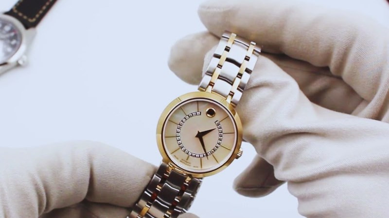 Đồng hồ Movado 1881 0606921 nữ kết hợp bạc và vàng gold