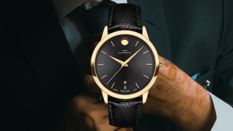 Đồng hồ Movado 1881 0607455 nam với thiết kế lịch lãm