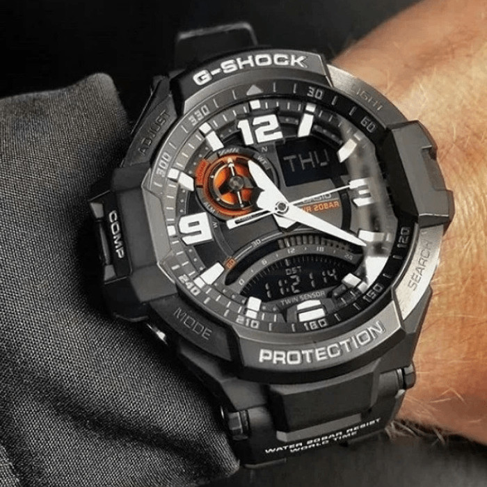 Mặt kính khoáng bền chắc của G-Shock GA-1000-1ADR
