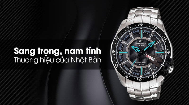 Đồng hồ nam Edifice Casio EF-130D-1A2VUDF với thiết kế mạnh mẽ, cá tính