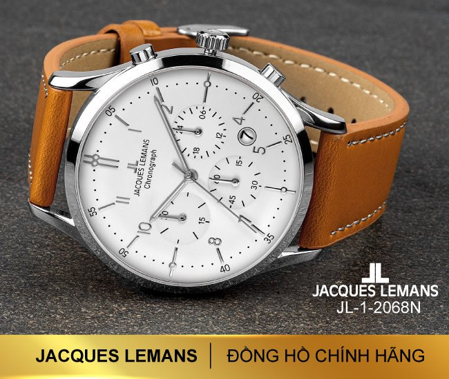 Đồng hồ Jacques Lemans JL-1-2068N mặt số tinh xảo