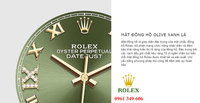 Đồng hồ đeo tay nam Rolex 36mm với cọc số La Mã vàng 18K tinh xảo