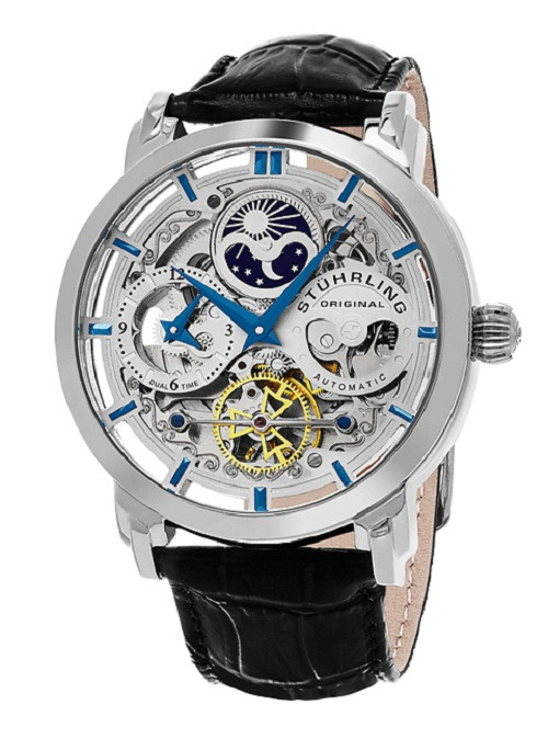Chi tiết bộ máy tự động mạnh mẽ bên trong đồng hồ nam Stuhrling Original, minh chứng cho công nghệ của Stuhrling là đồng hồ nước nào