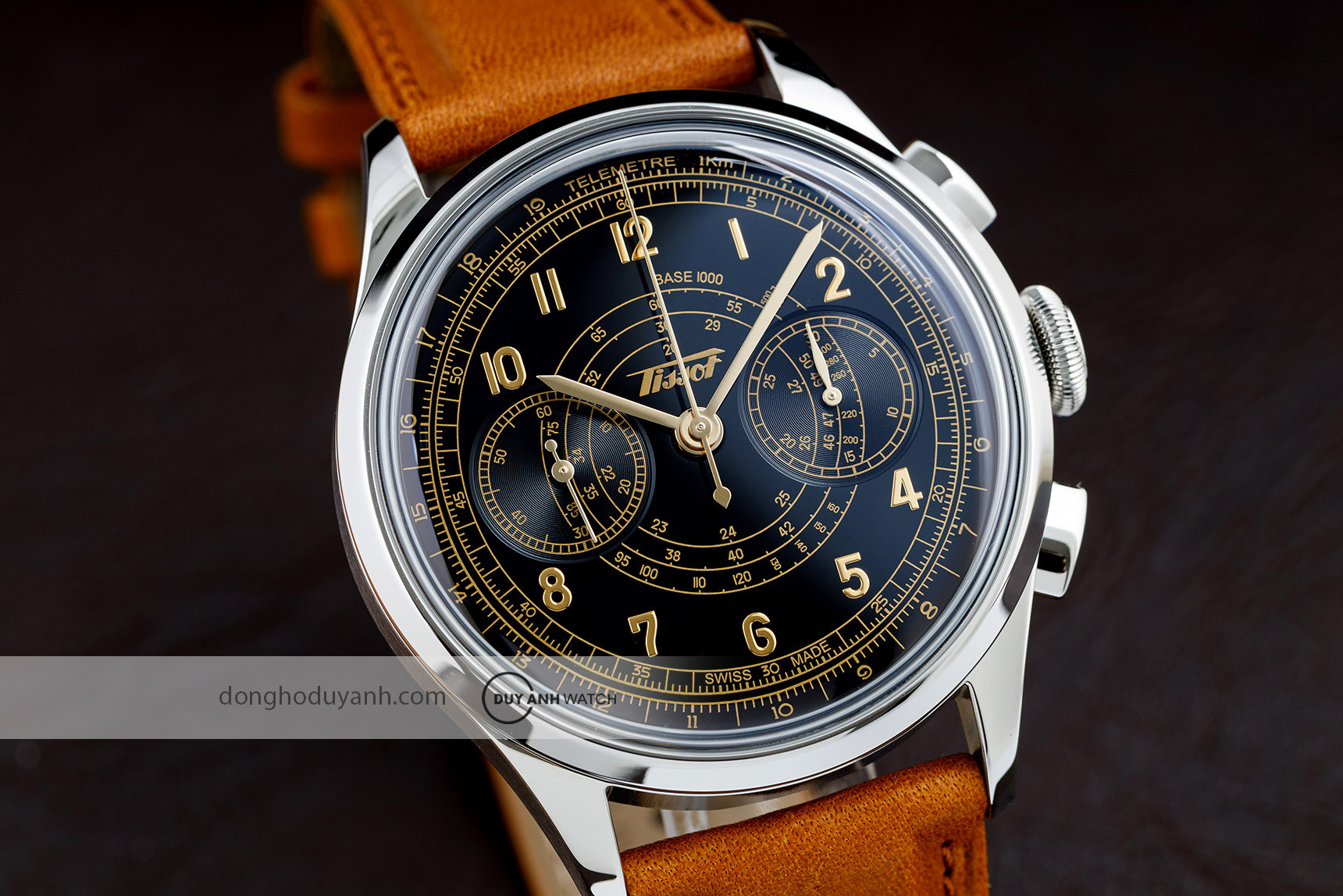 Mẫu đồng hồ Tissot Telemeter 1938 với thiết kế cổ điển, minh họa tầm quan trọng của việc bảo dưỡng định kỳ để tránh kim giây đồng hồ Tissot không chạy.