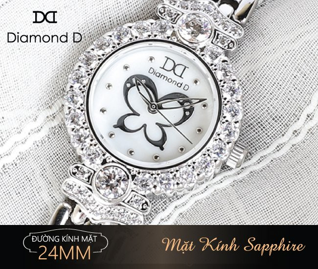 Đồng hồ nữ Diamond D DM38445, một lựa chọn tuyệt vời trong phân khúc đồng hồ nữ giá 3 triệu đồng