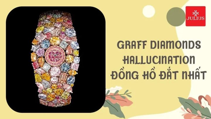 Đồng hồ nữ Graff Diamonds Hallucination nạm kim cương màu sắc rực rỡ