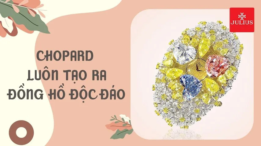 Đồng hồ nữ Chopard 201 Carat với thiết kế kim cương sang trọng
