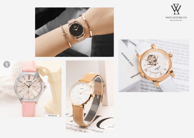 Đồng hồ nữ đẹp kiểu dáng tối giản tinh tế, sang trọng