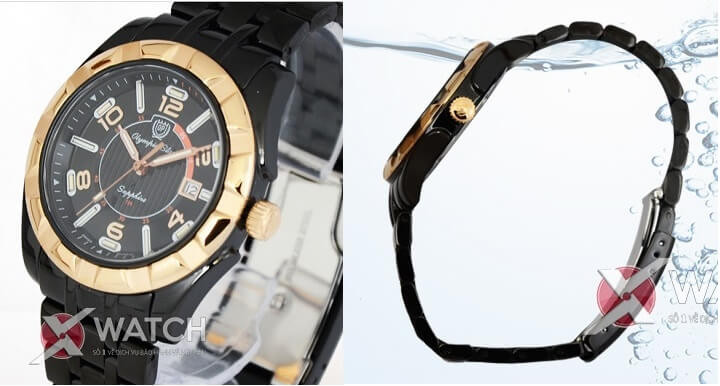 Mẫu đồng hồ Olympia Star Sapphire Tritium mạnh mẽ, phá cách với mặt số cá tính.