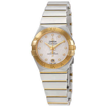 Mẫu đồng hồ Omega Constellation Automatic Chronometer Diamond 127.20.27.20.52.002 cho nữ với thiết kế tinh xảo và mặt số kim cương.