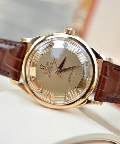 Đồng hồ Omega Constellation bát quái vàng hồng nguyên khối 18k