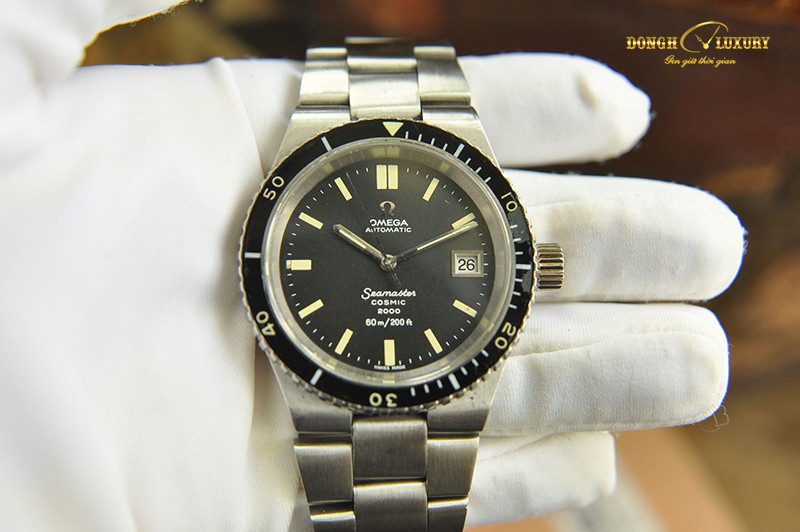 Đồng hồ Omega Seamaster Cosmic 2000 1974, minh họa cách nhận biết đồng hồ Omega cổ qua mặt số