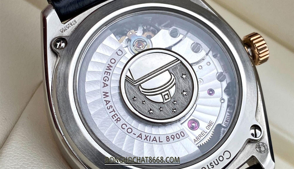 Omega Constellation Stainless Steel Back Water Resistant với thiết kế độc đáo