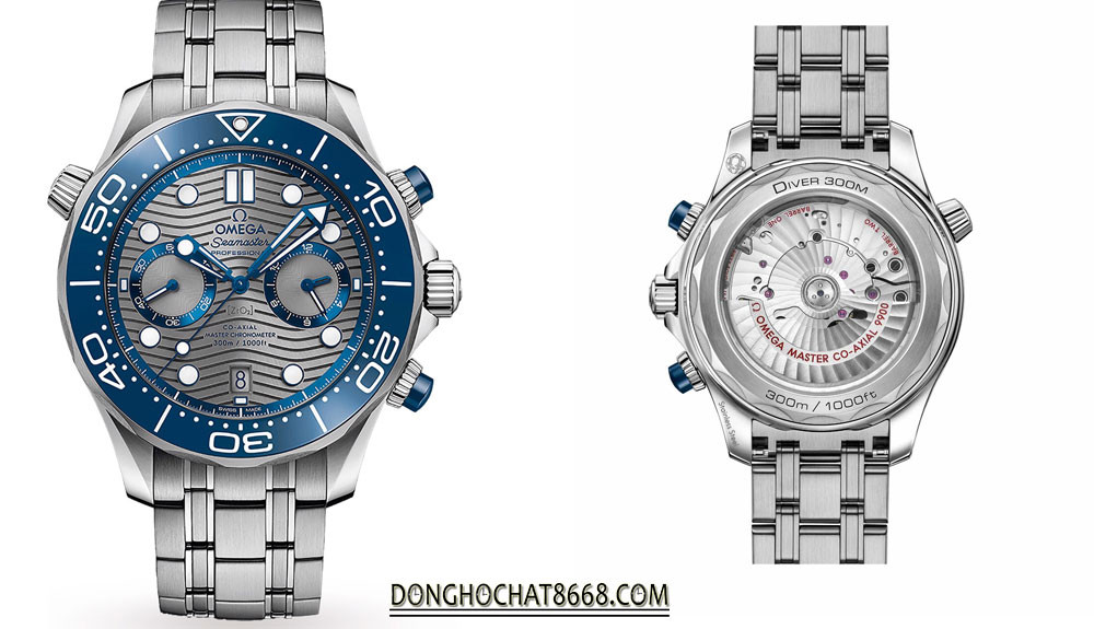 Omega Seamaster Diver 300m, đồng hồ James Bond với mặt đáy thép không gỉ và khả năng chống nước