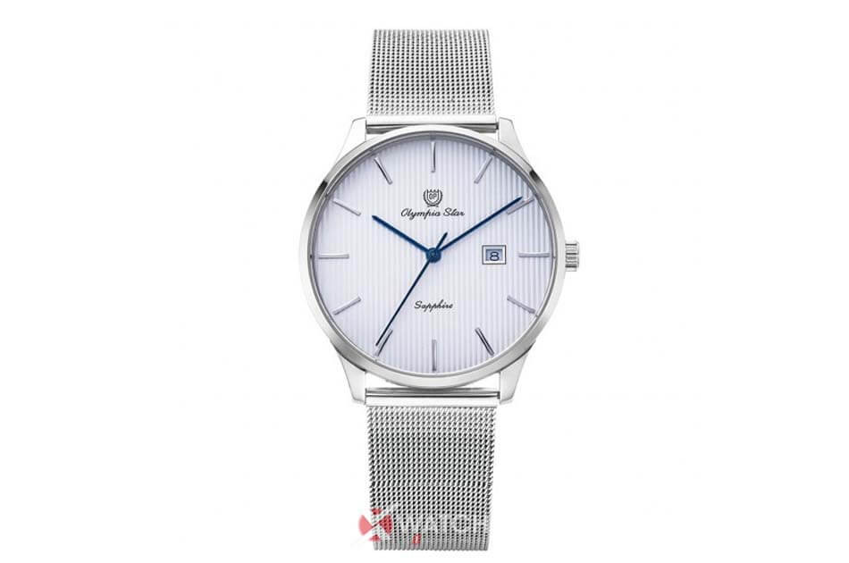 Đồng hồ dây lưới giá rẻ OP OPA58076MS-T với thiết kế 3 kim kinh điển