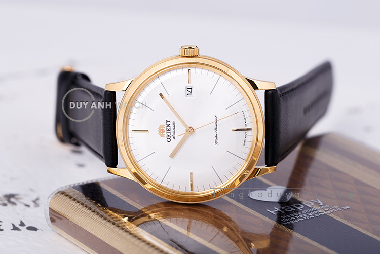 Đồng hồ Orient Bambino Gen 3 FAC0000BW0 mặt trắng tối giản, kính cong quyến rũ