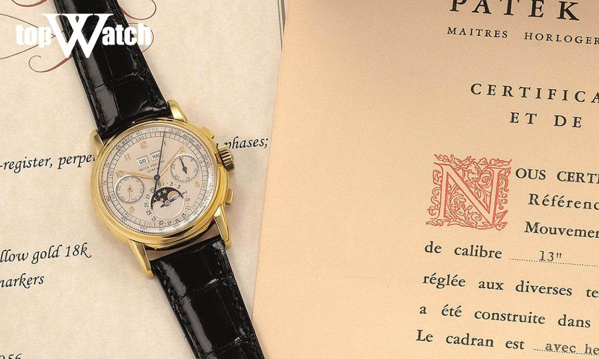 Vẻ đẹp tinh xảo của đồng hồ Patek Philippe Calatrava cổ xưa