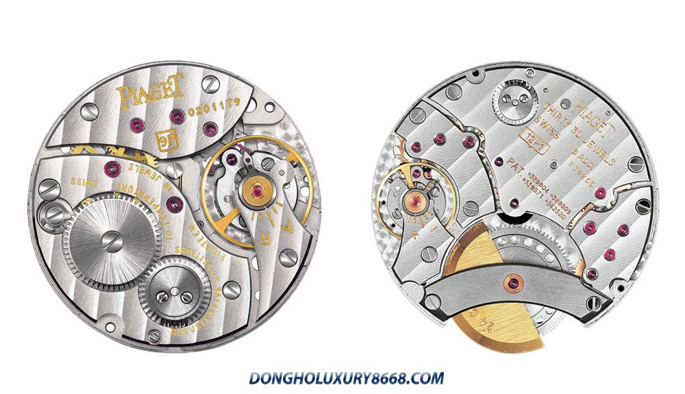 Bộ máy cơ chất lượng của đồng hồ Piaget mặt vuông đính đá