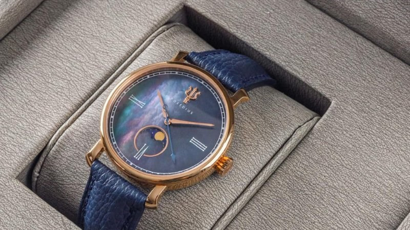 Đồng hồ Posedius Nam Orphic La Luna với tính năng moonphase và thiết kế độc đáo