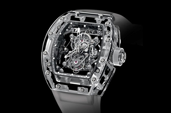 Đồng hồ Richard Mille RM 56 Sapphire bản giới hạn với vỏ sapphire trong suốt