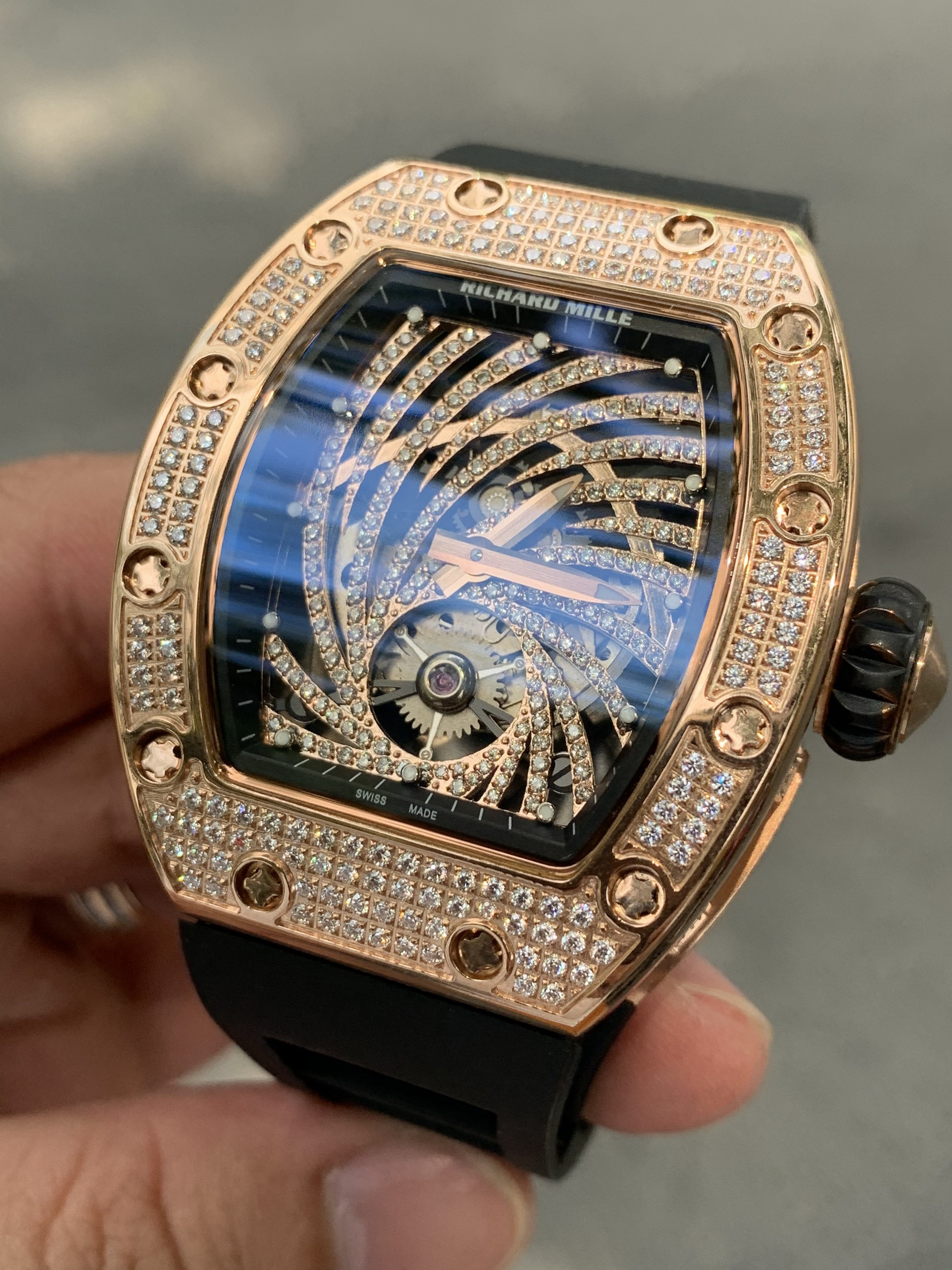 Tổng quan đồng hồ nam đính kim cương nhân tạo Richard Mille