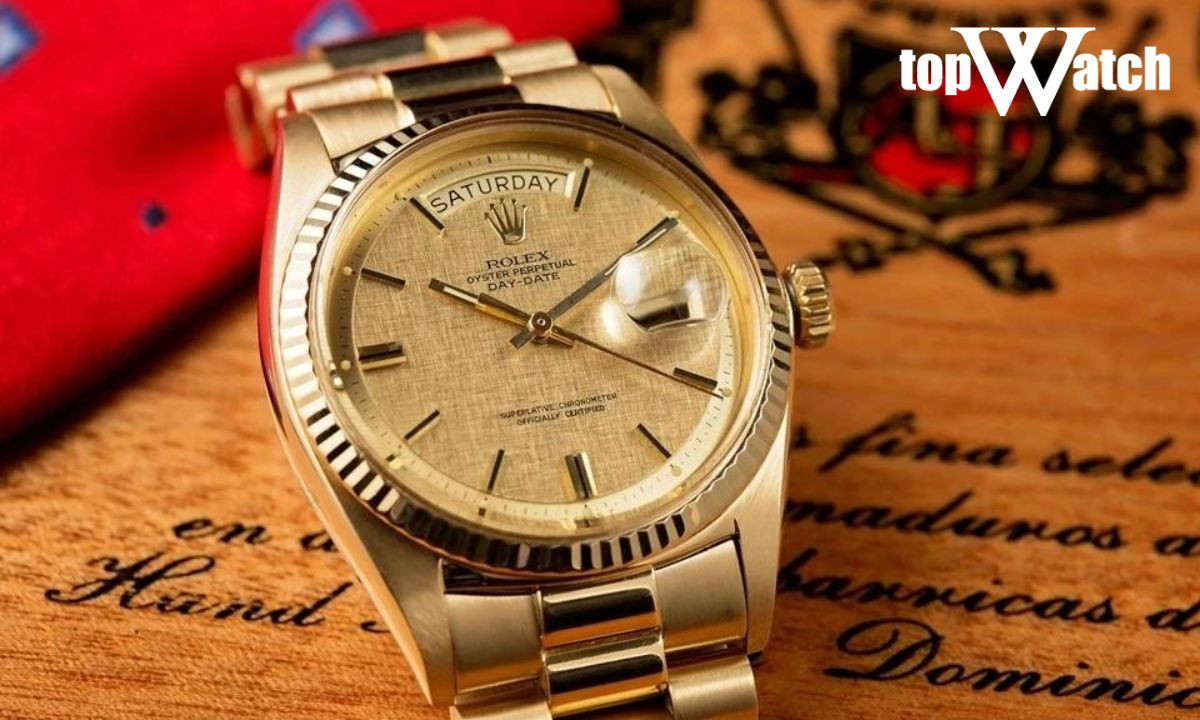 Đồng hồ Rolex Day-Date cổ xưa sang trọng, biểu tượng thời gian