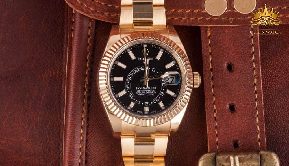 Rolex Sky Dweller Rose Gold 326935 mạ vàng 18K, đại diện cho mức đồng hồ mạ vàng giá bao nhiêu ở phân khúc cao