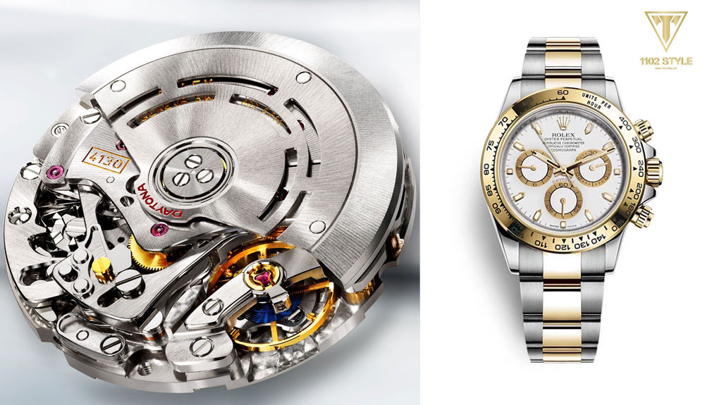 Bộ máy Rolex Calibre 4130, sự nâng cấp hoàn hảo từ ETA 7750