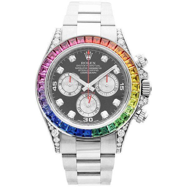 Mặt số chronograph tinh xảo của đồng hồ Rolex nam đính kim cương Cosmograph Daytona 116599