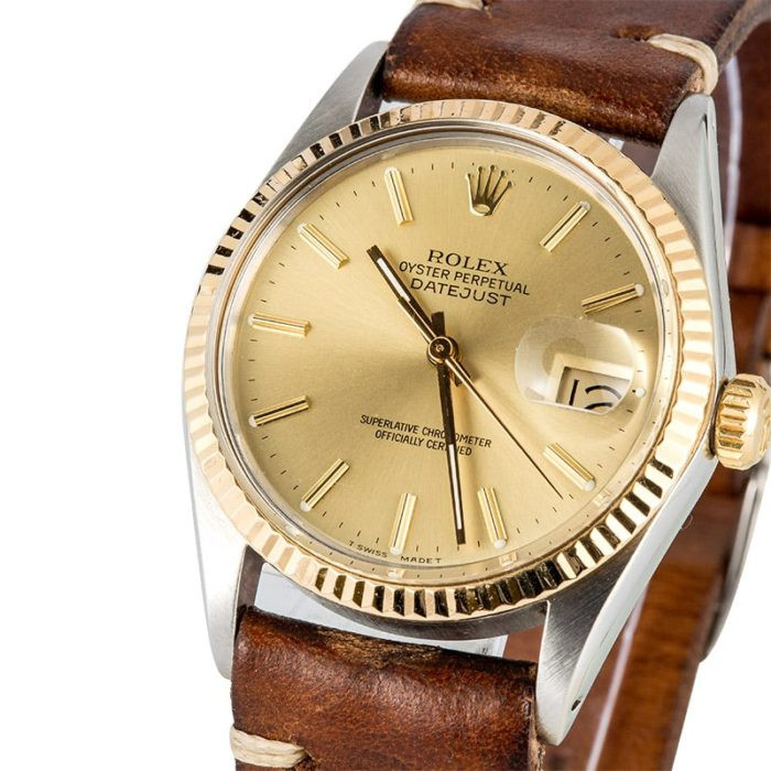 Đánh giá ưu nhược điểm khi mua đồng hồ Rolex Oyster Perpetual Datejust dây da cũ