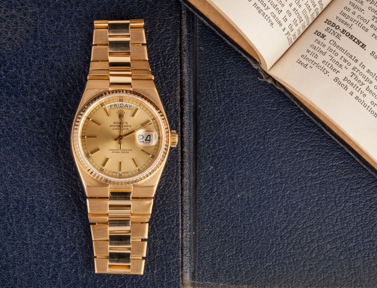 Rolex Oysterquartz, một phiên bản đặc biệt ảnh hưởng đến nhận định về đồng hồ quartz giá bao nhiêu trong phân khúc xa xỉ.