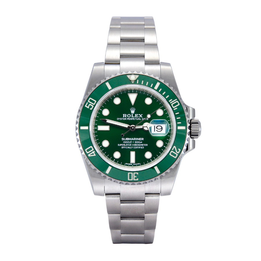 Đồng hồ lặn Rolex Submariner 40mm với mặt số xanh lá cây
