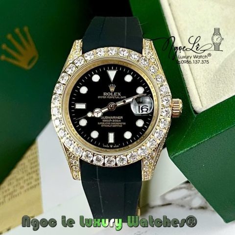 Khám Phá Đồng Hồ Rolex Submariner Dây Cao Su Đính Đá: Biểu Tượng Của Đẳng Cấp Thể Thao