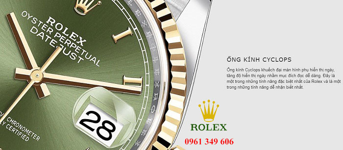 Thiết kế đồng hồ đeo tay nam Rolex Datejust 126233-0025 kết hợp vàng 18K và thép