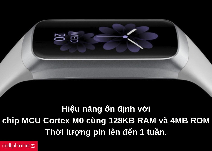 Hiệu năng của đồng hồ thông minh Galaxy Fit e với chip MCU Cortex M0