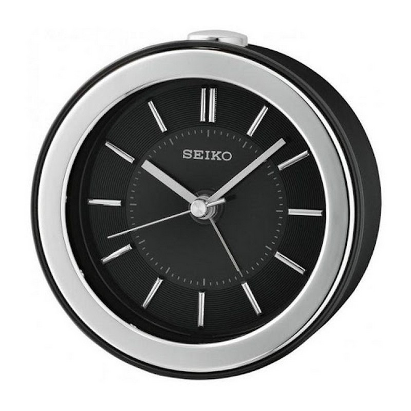 Đồng hồ báo thức để bàn SEIKO QHE156K màu đen sang trọng