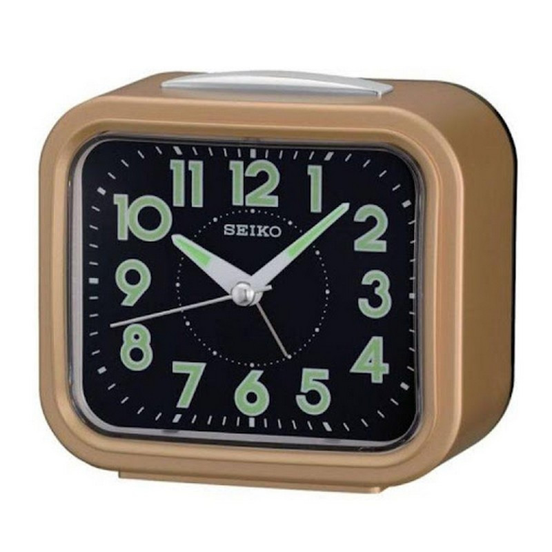Đồng hồ báo thức để bàn SEIKO QHK023G màu vàng rực rỡ
