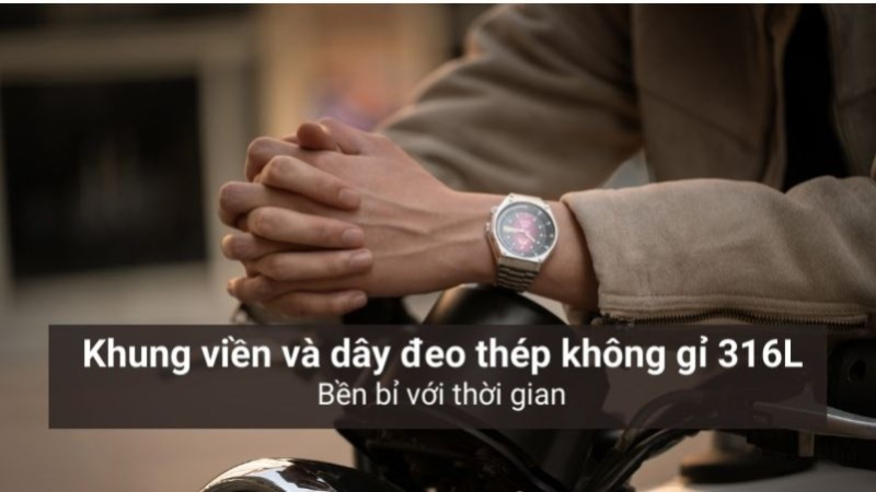 Mặt số và dây đeo đồng hồ SK làm từ thép không gỉ 316L bền bỉ