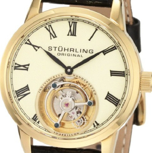 Đồng hồ nam Stuhrling mã ST–571.3335K2, với bộ máy lộ thiên ấn tượng, mẫu bán chạy nhất của Stuhrling là đồng hồ nước nào