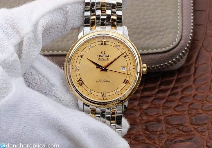 Tổng quan đồng hồ Omega nam sapphire mặt tròn