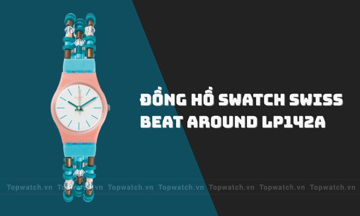 Đồng hồ Swatch Swiss nữ Beat Around LP142A với thiết kế pop-art và giá bán hấp dẫn