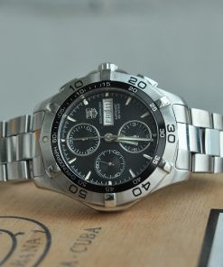 Đồng hồ Tag Heuer 2000 cũ Aquaracer Chronograph chính hãng, mặt 43mm, mẫu được tìm kiếm nhiều khi mua bán đồng hồ Tag Heuer cũ.