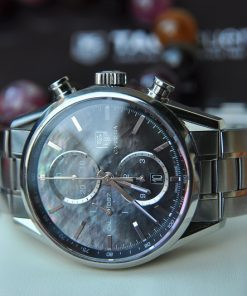 Đồng hồ Tag Heuer Carrera cũ Limited 400 mặt khảm ốc, tình trạng mới 99%, một lựa chọn hấp dẫn khi mua bán đồng hồ Tag Heuer cũ.