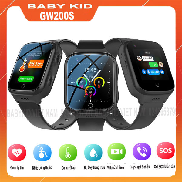 Mẫu đồng hồ thông minh định vị GW200S phù hợp cho người lớn tuổi và trẻ em tại Bình Dương